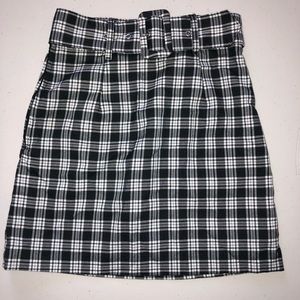 Divided girls plaid mini skirt